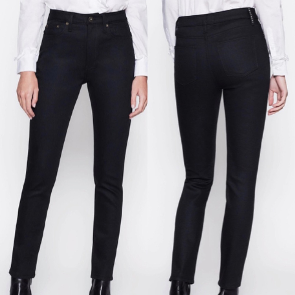 Equipment Black Rinse Skinny High Waisted Jeans Size 25
